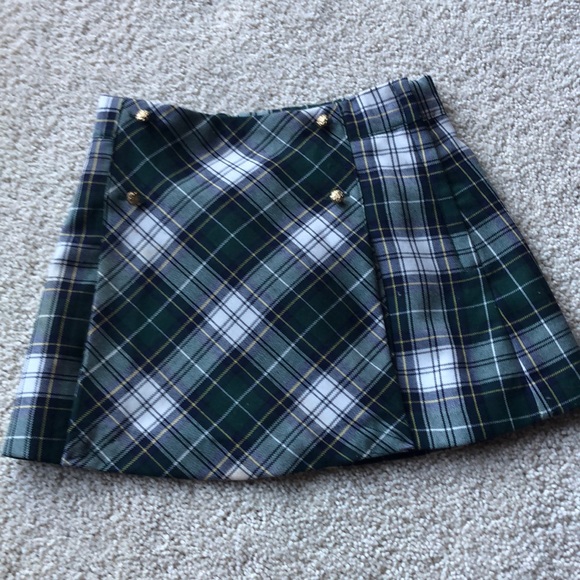 Other - Janie and Jack Green Plaid Skirt